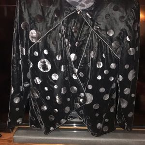 Beautiful Black Velvet Skirt Suit